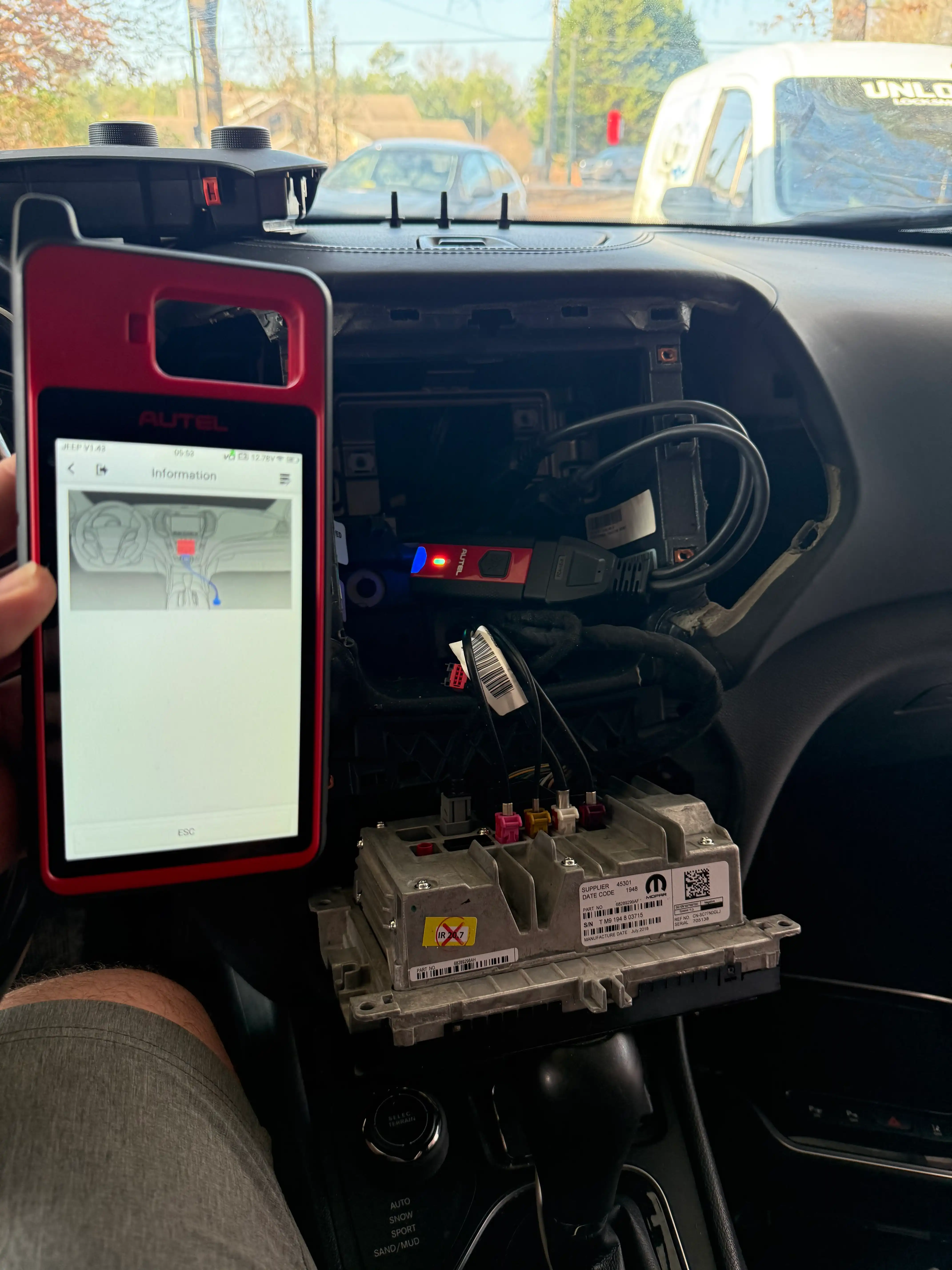 Car key made for a Jeep Compass 2019